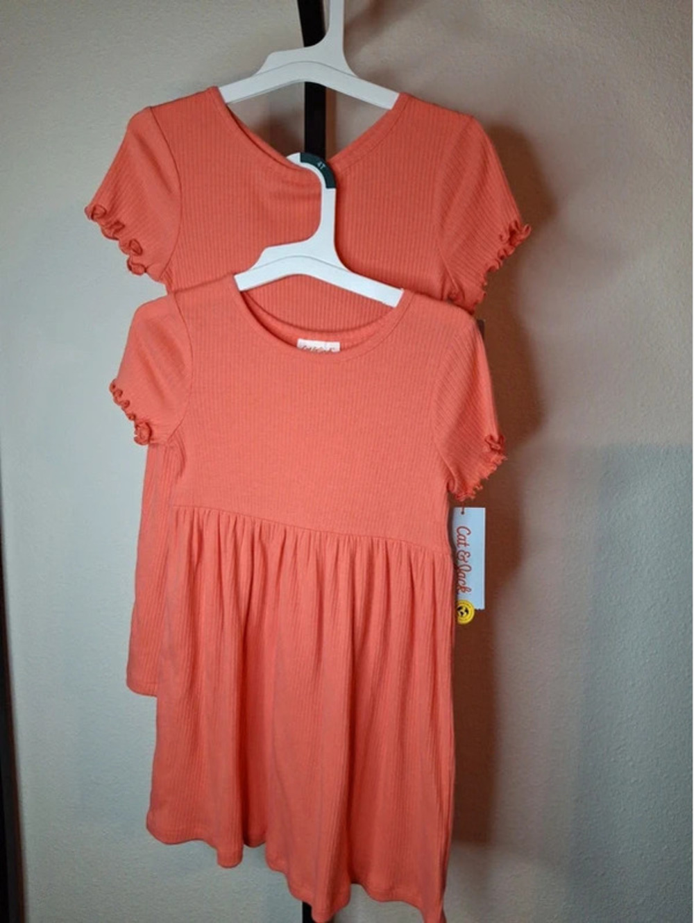 Cat & Jack Kids Coral Dress 2pk NWT size 4T